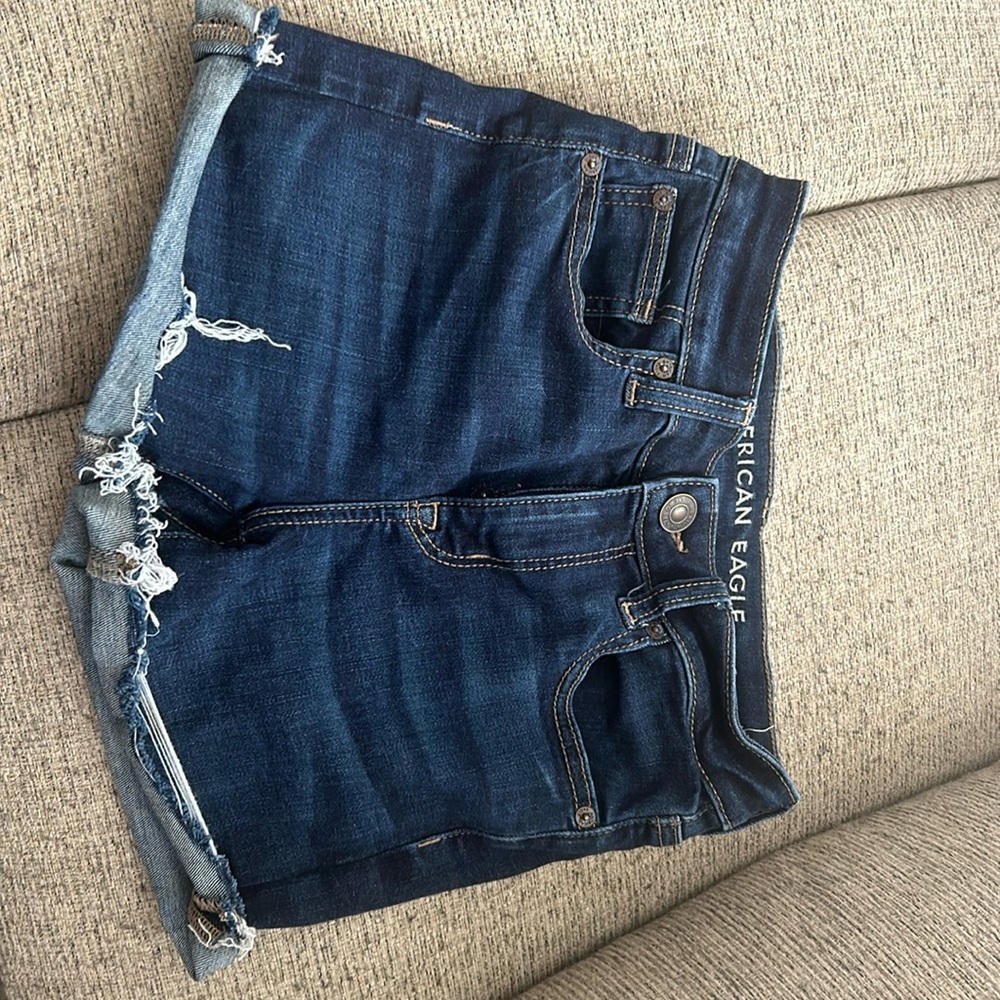 Dark denim American Eagle shorts